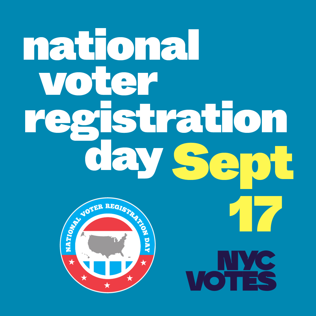 National Voter Registration Day 2024 NYC Votes